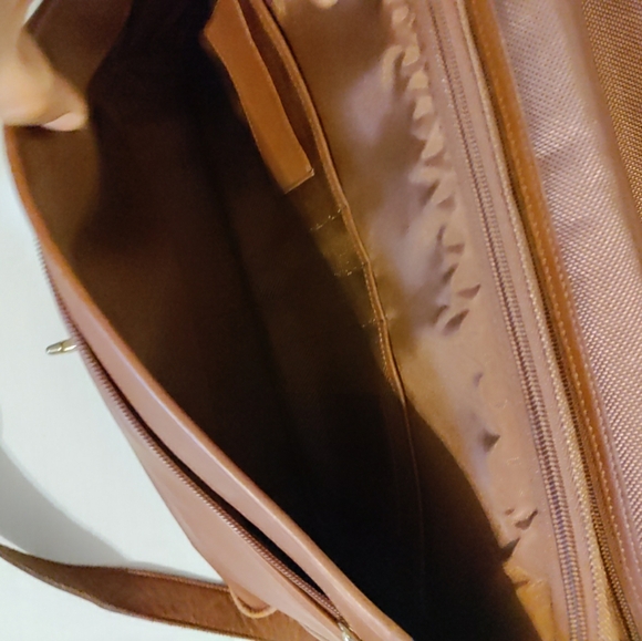 VINTAGE COACH TANNED COWHIDE LEATHER LAP-TOP BRIEFCASE /BUSINESS SHOULDER BAG - Picture 10 of 13